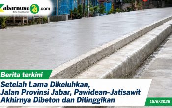 Setelah Lama Dikeluhkan, Jalan Provinsi Jabar Pawidean–Jatisawit Akhirnya Dibeton dan Ditinggikan Setelah Lama Dikeluhkan, Jalan Provinsi Jabar Pawidean–Jatisawit Akhirnya Dibeton dan Ditinggikan