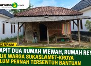 Diapit Dua Rumah Mewah, Rumah Reyot Milik Warga Sukaslamet-Kroya Belum Pernah Tersentuh Bantuan