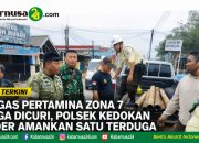 Pipa Gas Pertamina Zona 7 Diduga Dicuri, Polsek Kedokan Bunder Amankan Satu Terduga