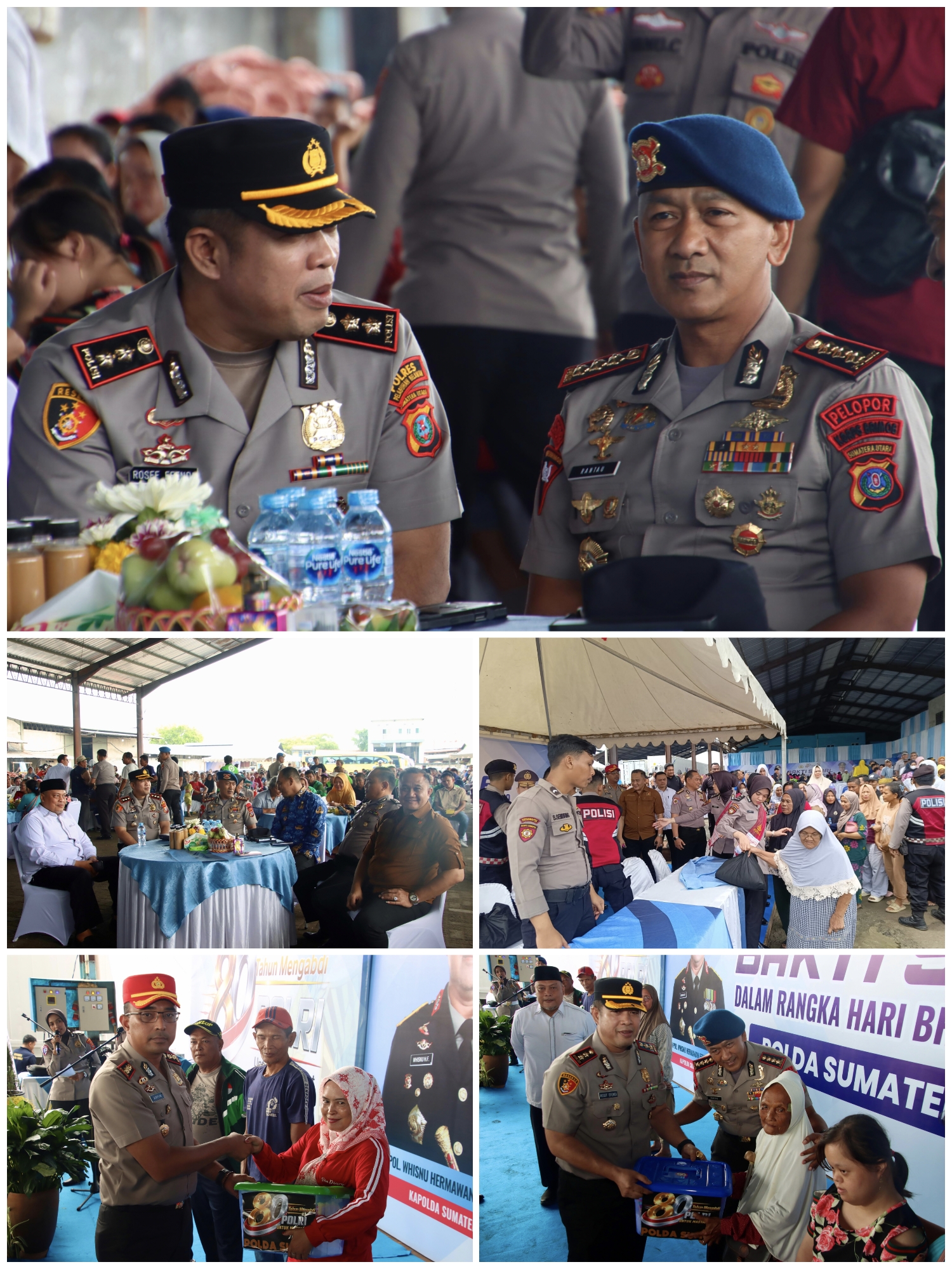 Sambut Hari Bhayangkara ke-80, Polda Sumut dan Polres Pelabuhan Belawan Bagikan 1.500 Paket Sembako