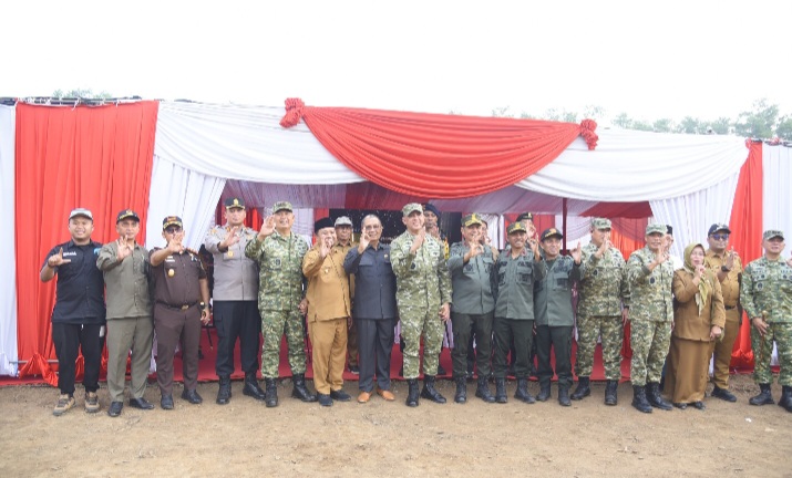Pangdam Rudy Saladin Tinjau Calon Markas Yonif TP Bondowoso, Kapolres AKBP Aryo Dwi Wibowo Hadir Bersama Forkopimda