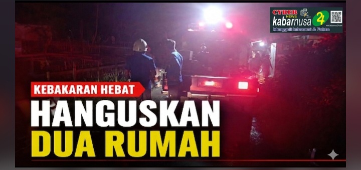 Dua Rumah Warga di Desa Pengarang Ludes Dilalap Api, BPBD dan Pemkab Bondowoso Bergerak Cepat Berikan Bantuan