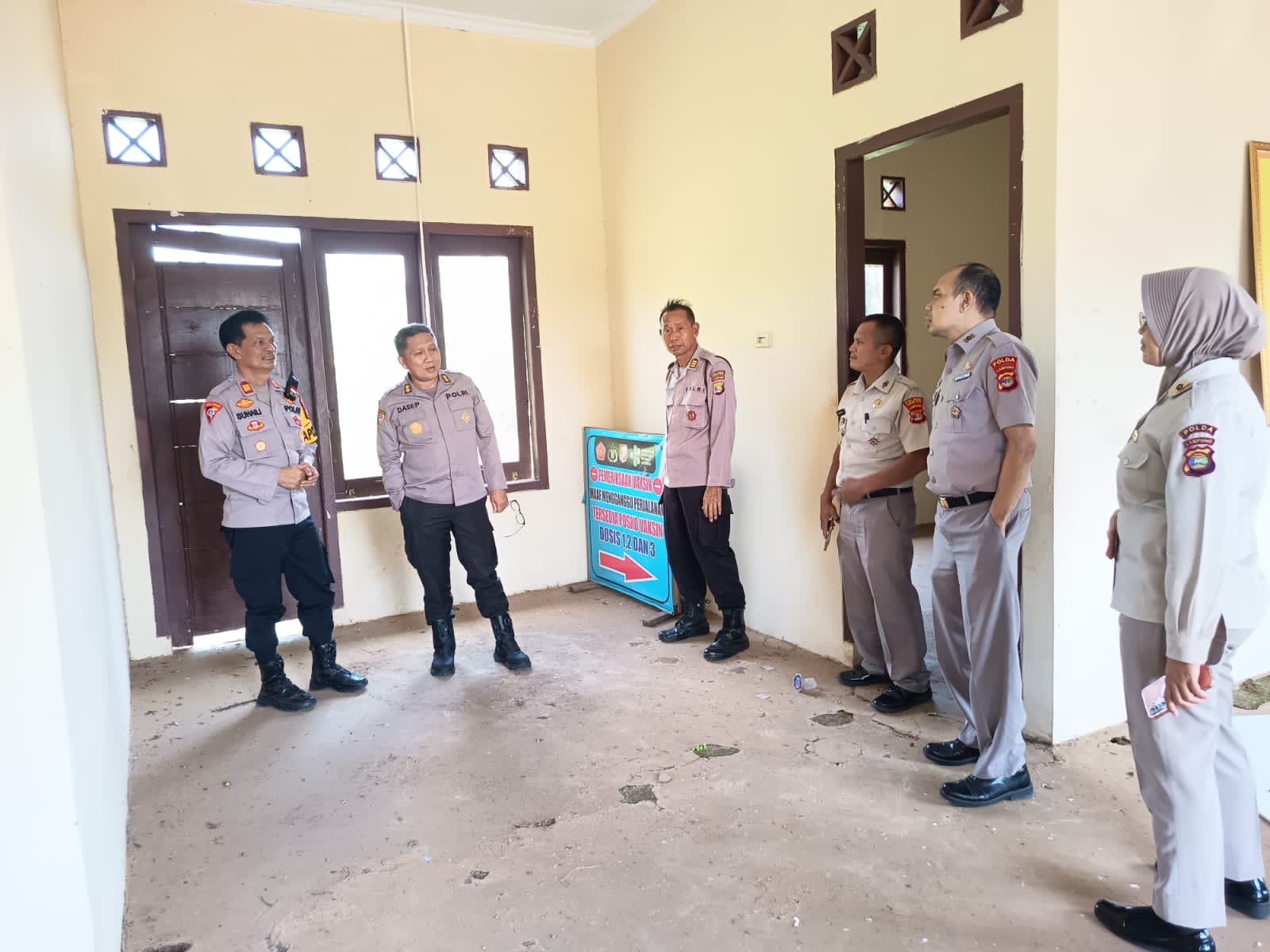 Tim Rorena Polda Lampung Laksanakan Verifikasi dan visitasi Pembentukan Polsek Abung Kunang