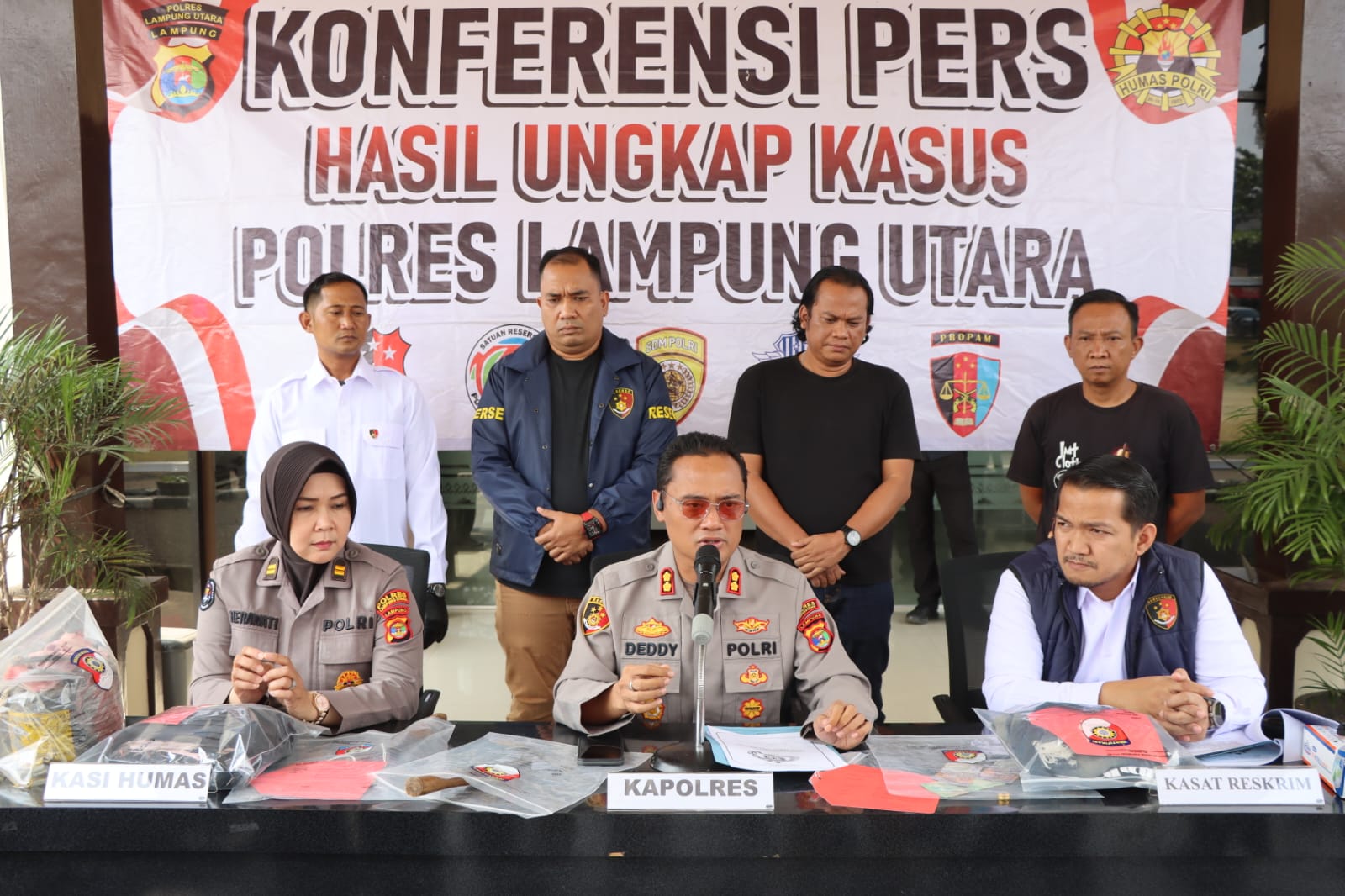 Kapolres Lampung Utara Ungkap Kronologis dan Motif Pelaku Curas Di Sertai Pembunuhan di Kotabumi Utara
