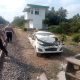 Polres Lampung Utara Olah TKP Kecelakaan Mobil Tertabrak Kereta Api di Sungkai Utara