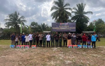 Perkuat Sinergi TNI-Polri dan Pemerintah Bangun Infrastruktur Desa, Kapolres Lampung Utara Hadiri Pembukaan TMMD Ke- 129