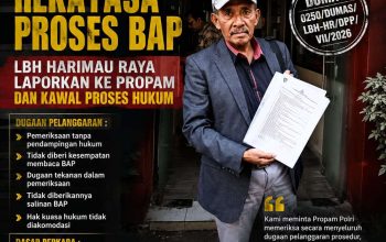 Diduga Oknum Tim Penyidik PPA Polres Kabupaten Bekasi Rekayasa Proses BAP, LBH Harimau Raya Laporkan ke Propam dan Kawal Proses Hukum