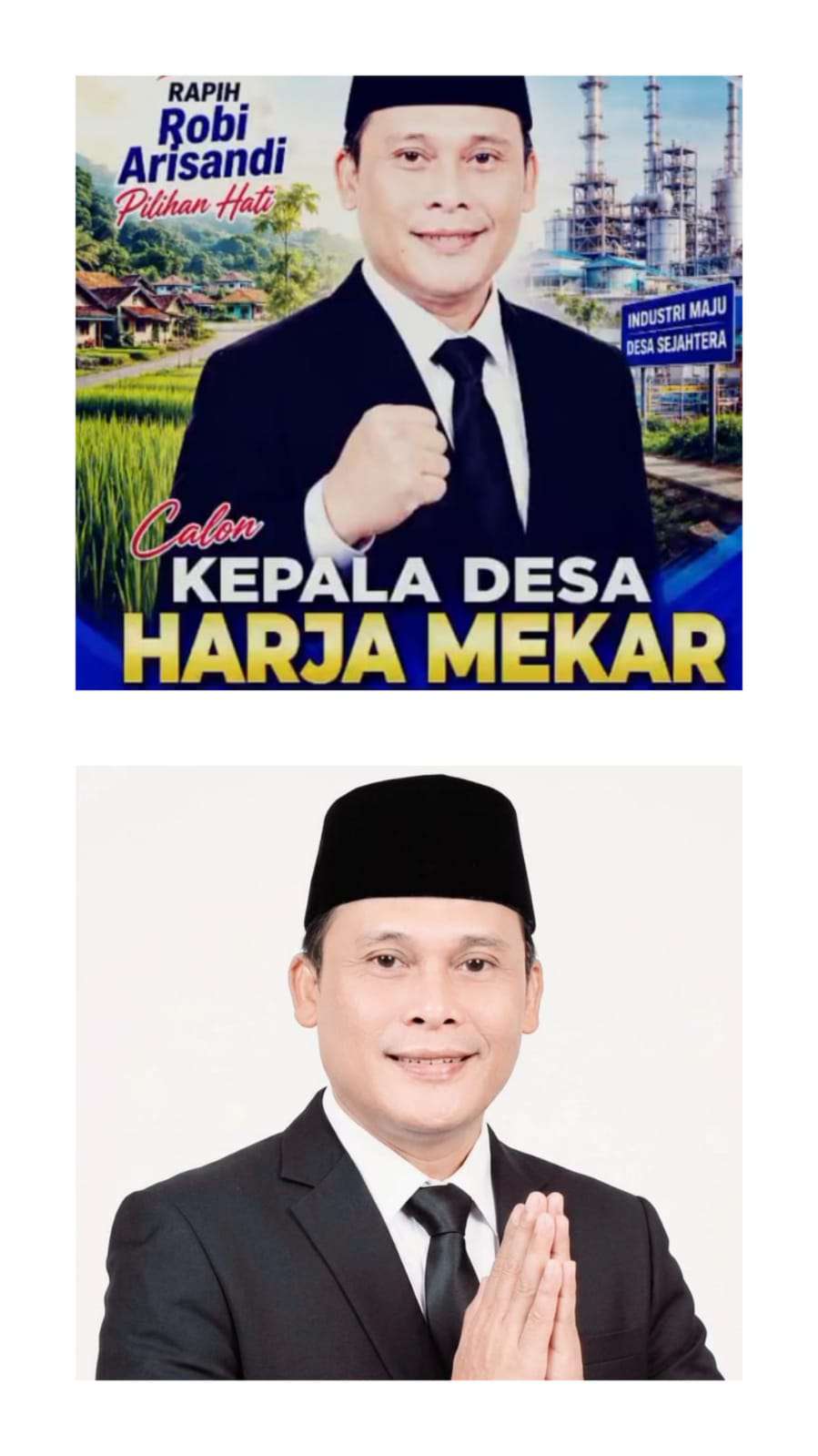 Putra Daerah Robi Arisandi. S.pd, Siap Jadi Pemimpin Untuk Masyarakat Desa Harja Mekar, Bangkit Maju Sejahtera,