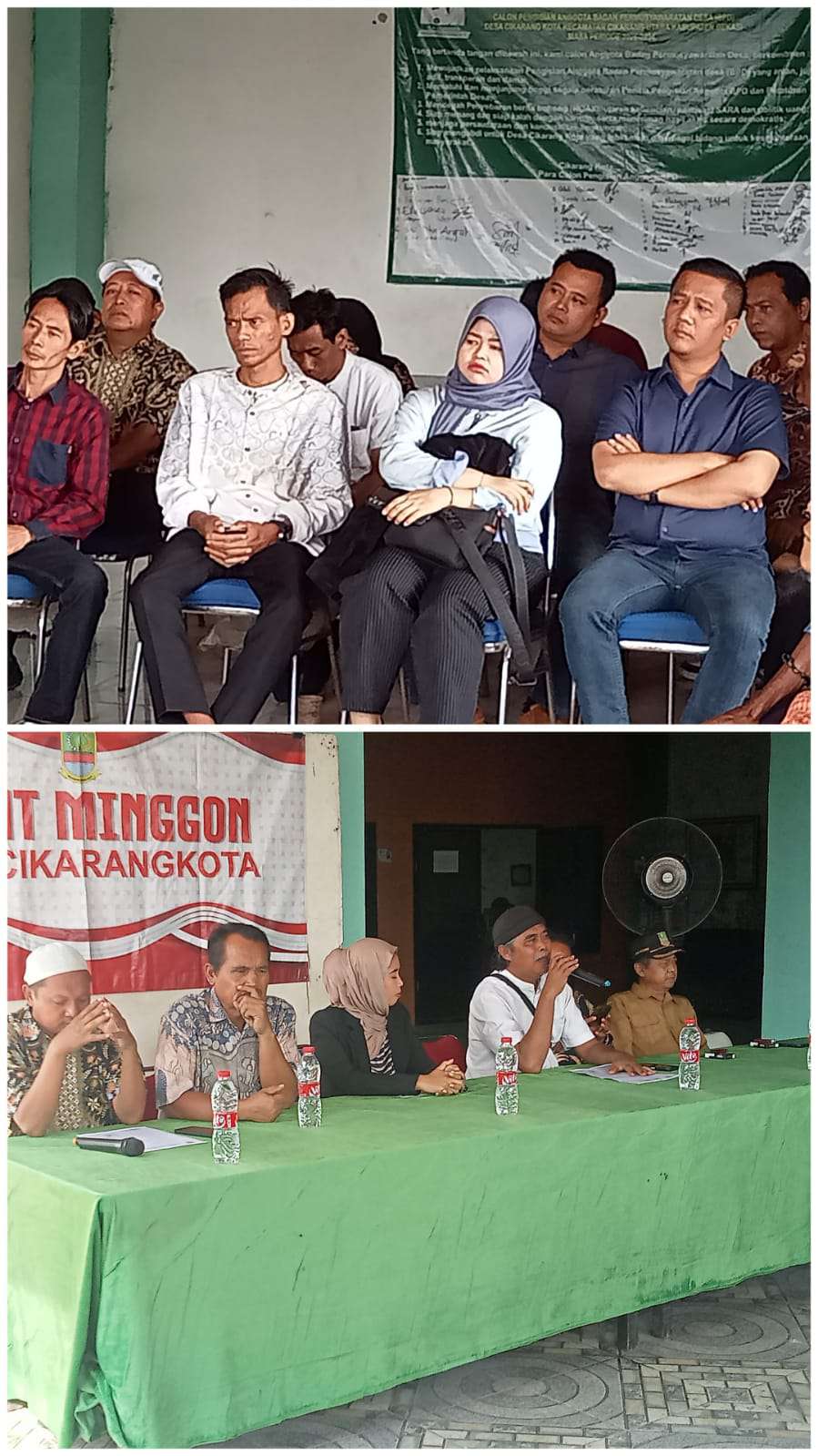 Gelar Minggon, Kades Cikarang Kota Tegaskan Komitmen Wujudkan Desa yang Lebih Baik dan Kondusif