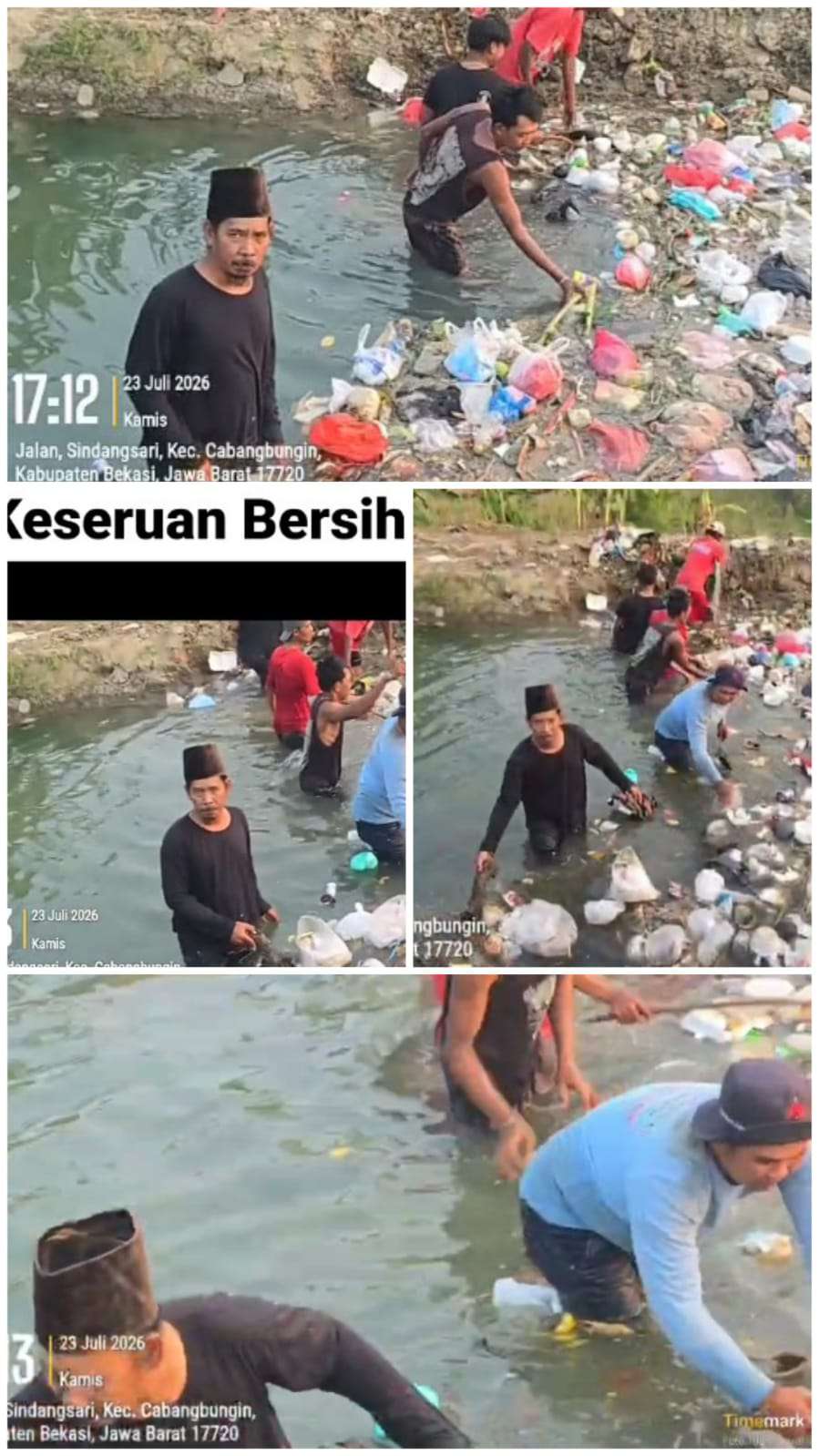 Kijaga Kali Turun Langsung Bersama Warga Bersihkan Tumpukan Sampah Kali Butek