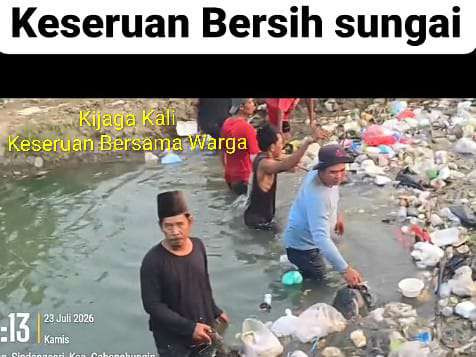 Kijaga Kali Tanpa Ada Kata Lelah Bersama Masyarakat Untuk Bersihkan Tumpukan Sampah Yang Memadati Kali Butek