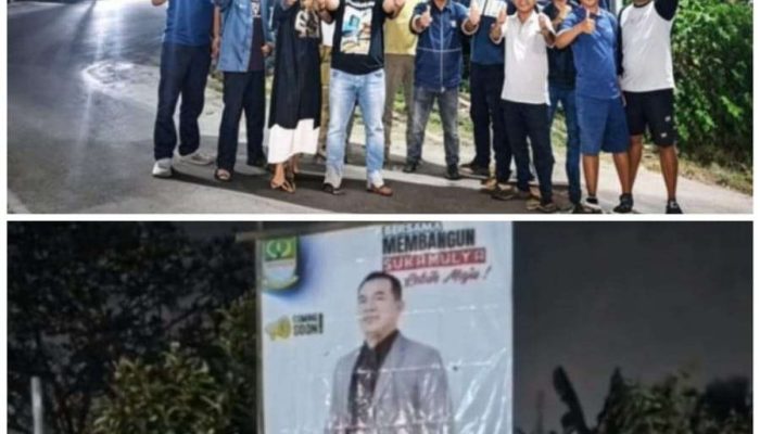 Di Iringi Pendukung Setia Sairan Nudiansyah S.H. Resmi Daftar Calon Kepala Desa Sukamulya,