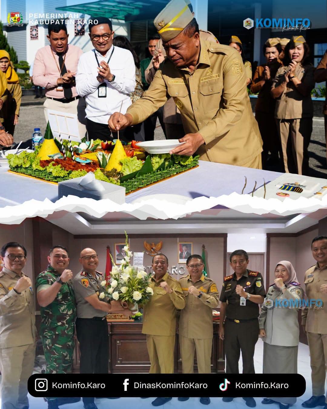 Bupati Karo Pimpin Apel Gabungan ASN di Lingkungan Pemkab Karo Bupati Karo Pimpin Apel Gabungan ASN di Lingkungan Pemkab Karo