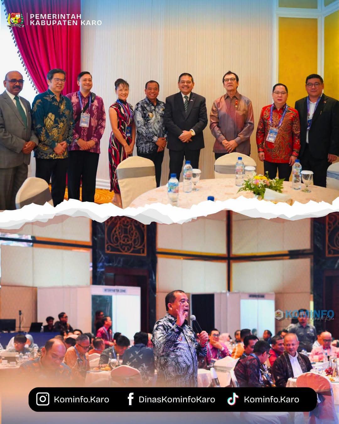 Bupati Karo Dorong Investasi di Sektor Kesehatan, Pertanian, dan Pariwisata pada Sumatra Investment Day 2026