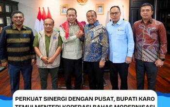 Bupati Karo Temui Menteri Koperasi Bahas Modernisasi Ekosistem Komoditas Lokal dan Pertanian Hortikultura