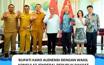 Bupati Karo Audiensi Dengan Wakil Konsulat Jenderal Republik Rakyat Tiongkok Di Medan