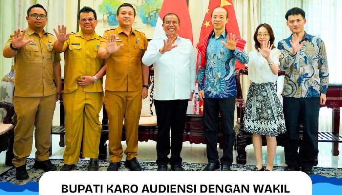 Bupati Karo Audiensi Dengan Wakil Konsulat Jenderal Republik Rakyat Tiongkok Di Medan