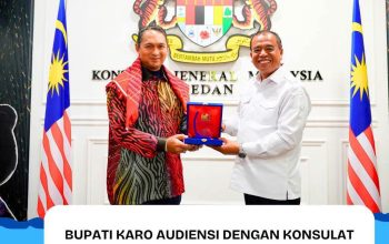 Bupati Karo Audiensi Dengan Konsulat Jenderal Malaysia Di Medan