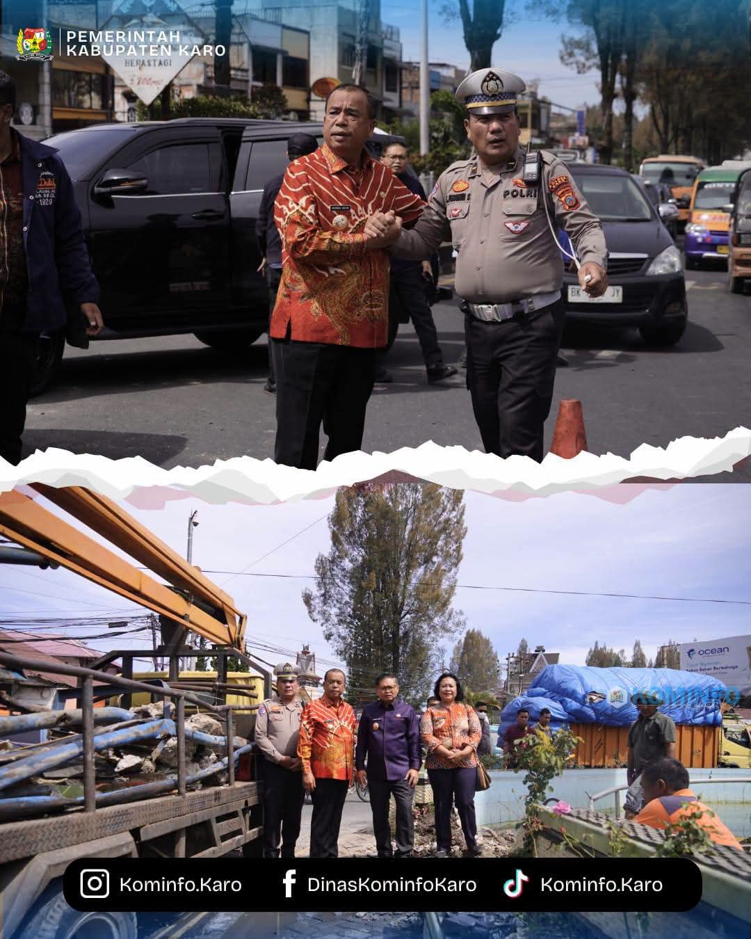Bupati Karo Tinjau Langsung Lokasi Kecelakaan Tugu Perjuangan Berastagi Bupati Karo Tinjau Langsung Lokasi Kecelakaan Tugu Perjuangan Berastagi