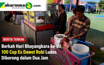 Berkah Hari Bhayangkara ke-80, 100 Cup Es Dawet Robi Ludes Diborong dalam Dua Jam