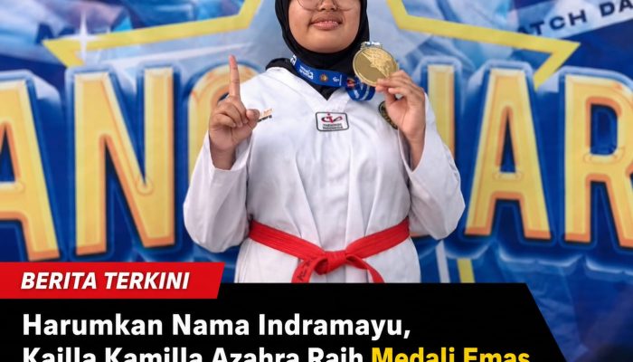 Harumkan Nama Indramayu, Kailla Kamilla Azahra Raih Medali Emas Taekwondo di Kejurnas Perang Bintang 2