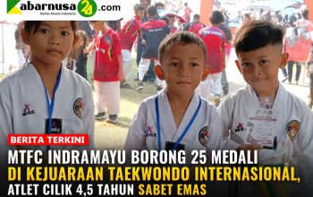 MTFC Indramayu Borong 25 Medali di Kejuaraan Taekwondo Internasional, Atlet Cilik 4,5 Tahun Sabet Emas MTFC Indramayu Borong 25 Medali di Kejuaraan Taekwondo Internasional, Atlet Cilik 4,5 Tahun Sabet Emas