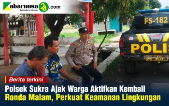Polsek Sukra Ajak Warga Aktifkan Kembali Ronda Malam, Perkuat Keamanan Lingkungan