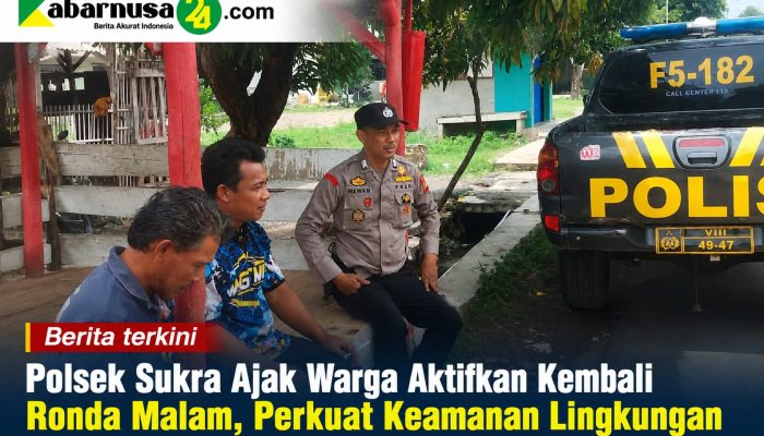 Polsek Sukra Ajak Warga Aktifkan Kembali Ronda Malam, Perkuat Keamanan Lingkungan