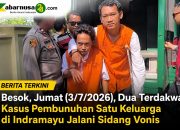 Besok, Jumat (3/7/2026), Dua Terdakwa Kasus Pembunuhan Satu Keluarga di Indramayu Jalani Sidang Vonis