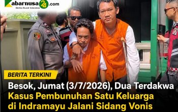 Besok, Jumat (3/7/2026), Dua Terdakwa Kasus Pembunuhan Satu Keluarga di Indramayu Jalani Sidang Vonis