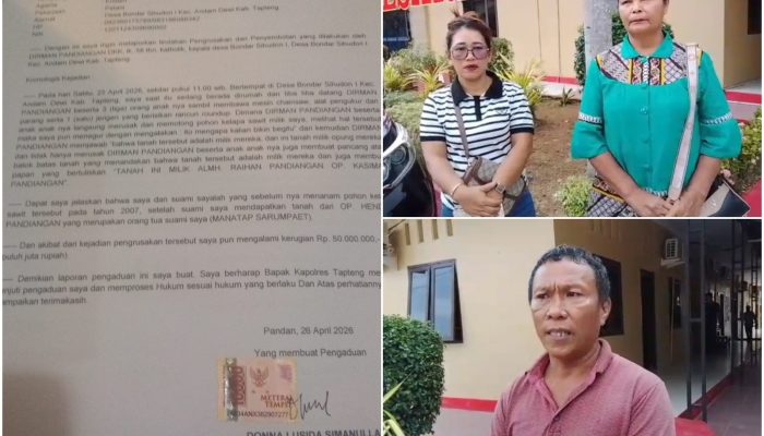 Diduga Serobot Lahan dan Tebang Sawit Warga, Kades di Tapanuli Tengah Dilaporkan ke Polisi