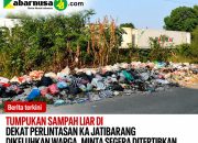 Tumpukan Sampah Liar di Dekat Perlintasan KA Jatibarang Dikeluhkan Warga, Minta Segera Ditertibkan