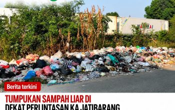 Tumpukan Sampah Liar di Dekat Perlintasan KA Jatibarang Dikeluhkan Warga, Minta Segera Ditertibkan