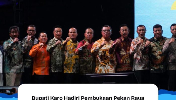 Bupati Karo Hadiri Pembukaan Pekan Raya Sumatera Utara (PRSU) ke-50 Tahun 2026