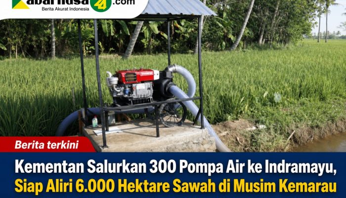 Kementan Salurkan 300 Pompa Air ke Indramayu, Siap Aliri 6.000 Hektare Sawah di Musim Kemarau