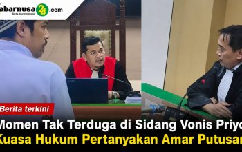 Momen Tak Terduga di Sidang Vonis Priyo, Kuasa Hukum Pertanyakan Amar Putusan Momen Tak Terduga di Sidang Vonis Priyo, Kuasa Hukum Pertanyakan Amar Putusan