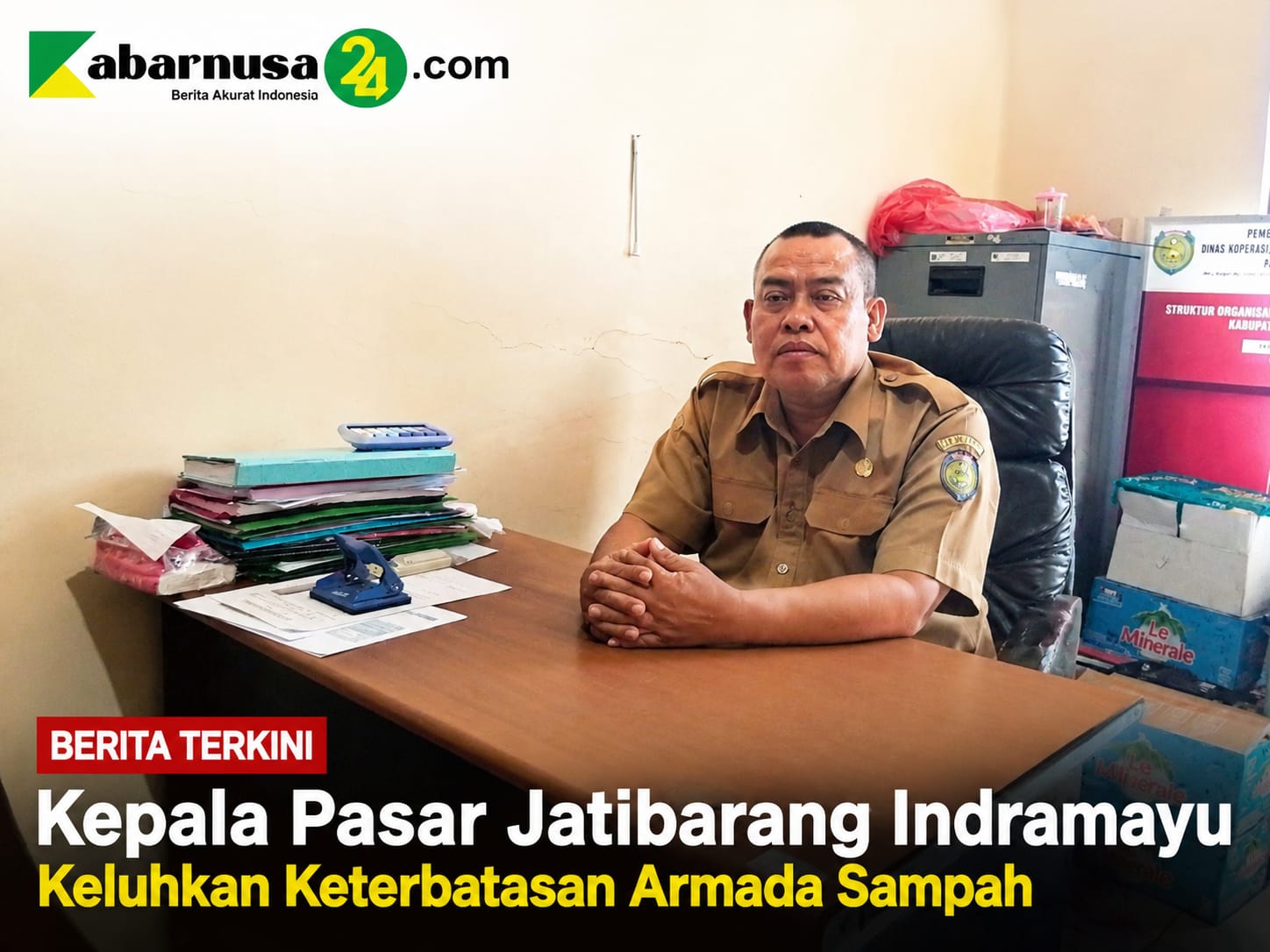 Kepala Pasar Jatibarang Indramayu Keluhkan Keterbatasan Armada Sampah