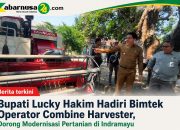 Bupati Lucky Hakim Hadiri Bimtek Operator Combine Harvester, Dorong Modernisasi Pertanian di Indramayu