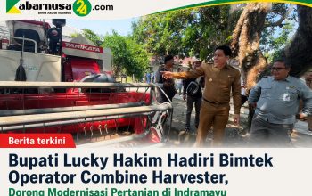 Bupati Lucky Hakim Hadiri Bimtek Operator Combine Harvester, Dorong Modernisasi Pertanian di Indramayu Bupati Lucky Hakim Hadiri Bimtek Operator Combine Harvester, Dorong Modernisasi Pertanian di Indramayu