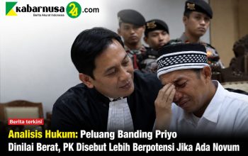Analisis Hukum: Peluang Banding Priyo Dinilai Berat, PK Disebut Lebih Berpotensi Jika Ada Novum