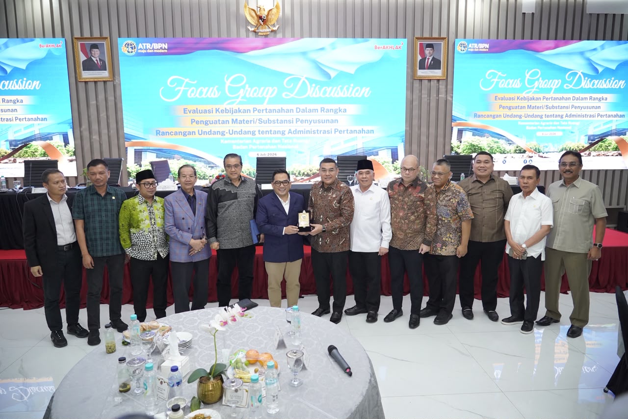 Adanya Fragmentasi Peraturan Memicu Tumpang Tindih, ATR/BPN dan Komisi II DPR Bahas RUU Administrasi Pertanahan