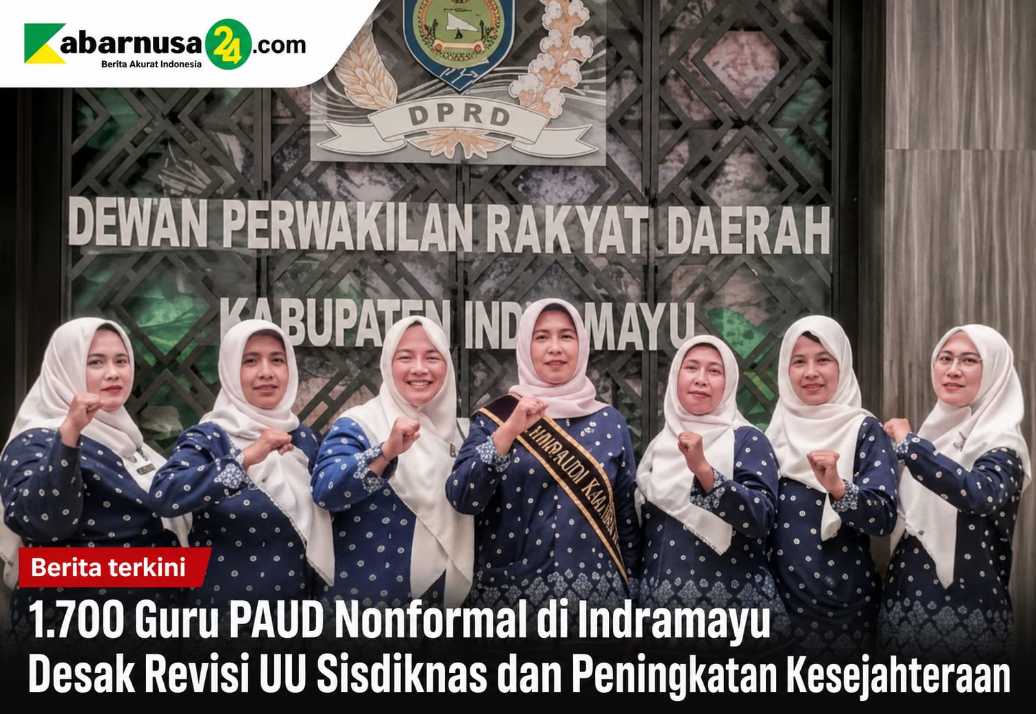 1.700 Guru PAUD Nonformal di Indramayu Desak Revisi UU Sisdiknas dan Peningkatan Kesejahteraan