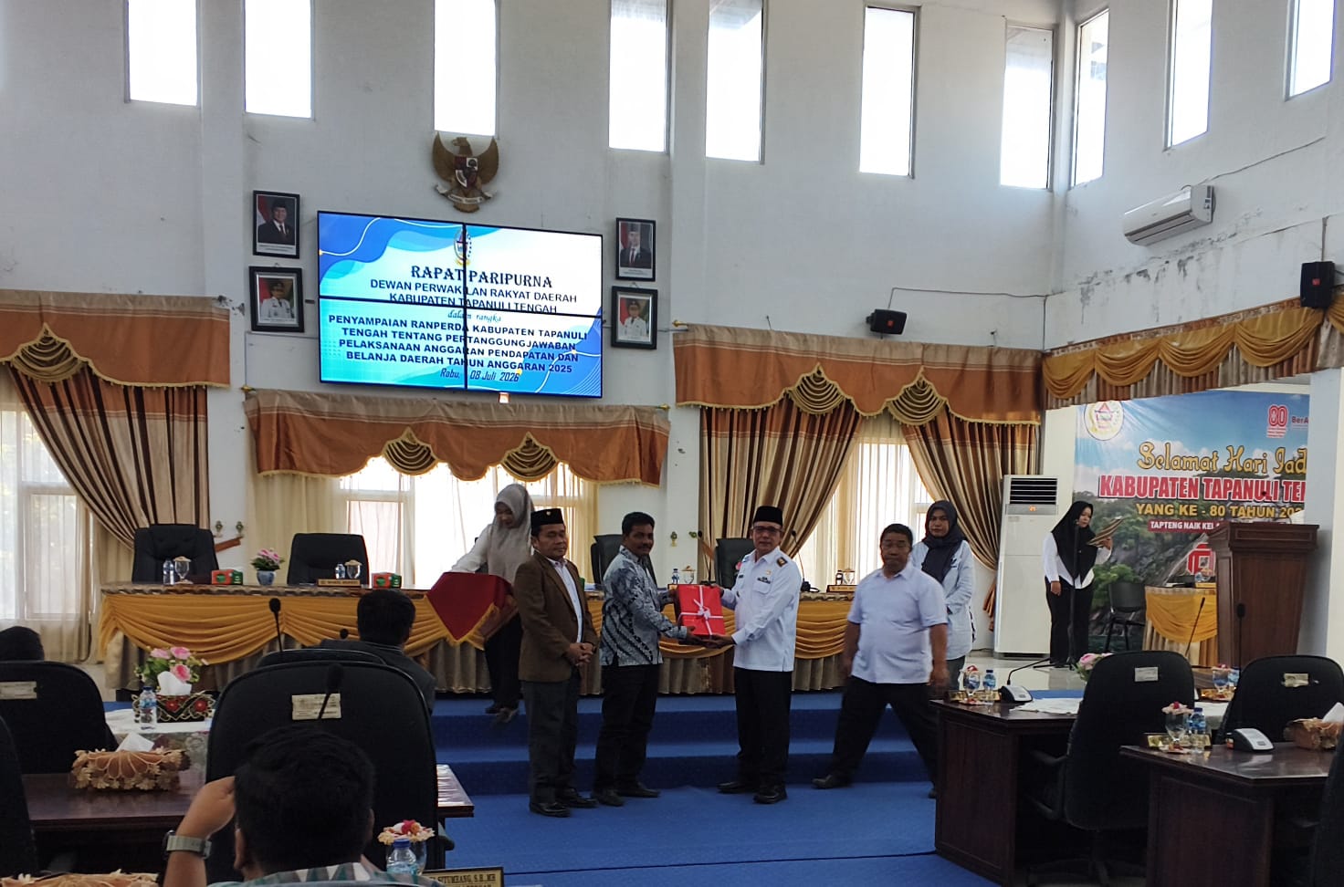 Ketua DPRD Ahmad Rivai Sibarani Buka Paripurna, DPRD Tapanuli Tengah Bedah Pertanggungjawaban APBD 2025