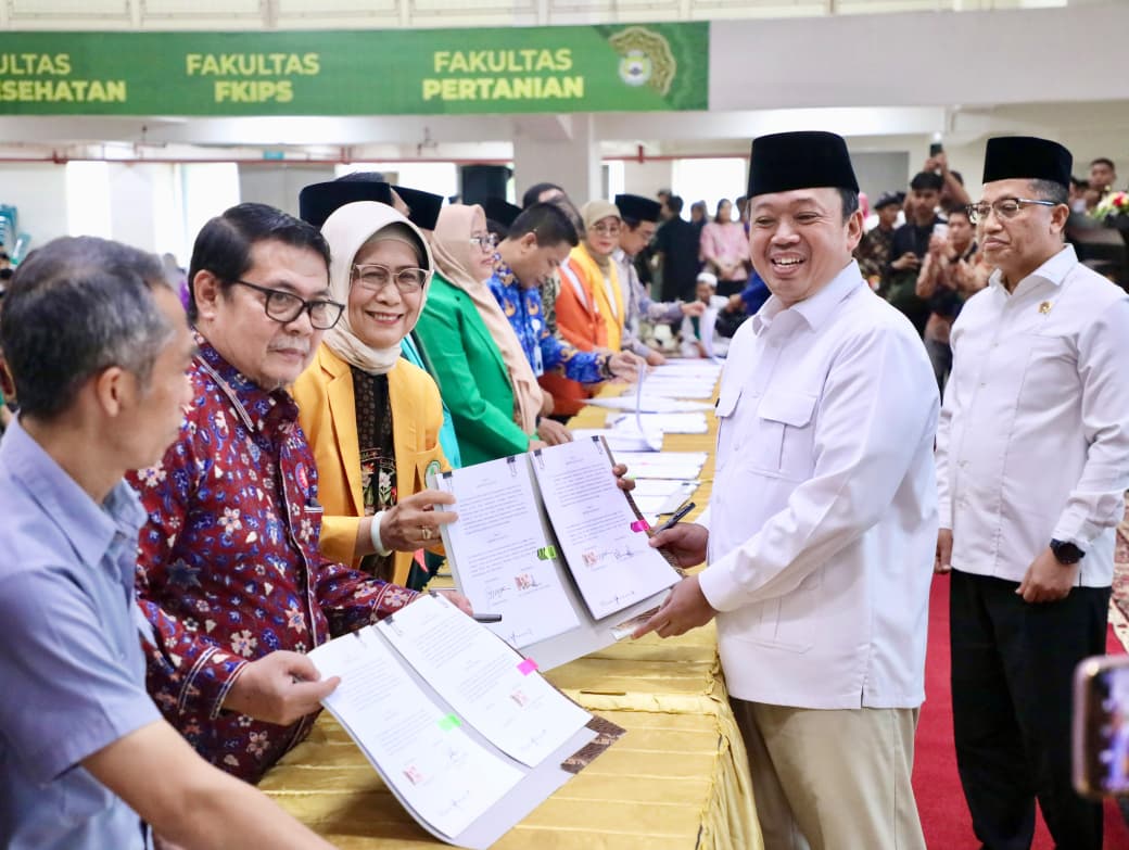 Nota Kesepahaman 28 Kampus, Wacana Menteri Nusron Targetkan 14 Ribu Sertipikasi Tanah Wakaf di Sulsel Rampung dalam Satu Tahun