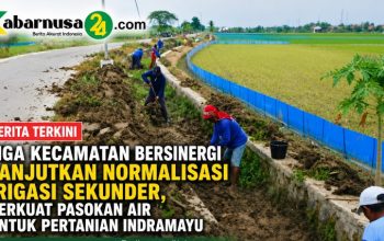 Tiga Kecamatan Bersinergi Lanjutkan Normalisasi Irigasi Sekunder, Perkuat Pasokan Air untuk Pertanian Indramayu