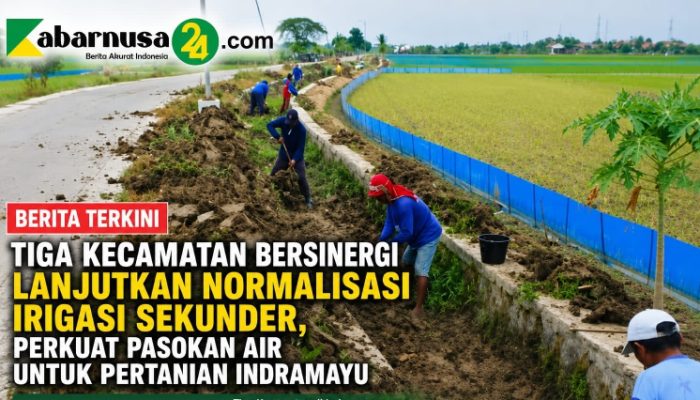 Tiga Kecamatan Bersinergi Lanjutkan Normalisasi Irigasi Sekunder, Perkuat Pasokan Air untuk Pertanian Indramayu