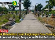 Proyek Rehabilitasi Jalan Lingkungan Desa Telukagung Tuai Apresiasi Warga, Pengecoran Dinilai Berkualitas