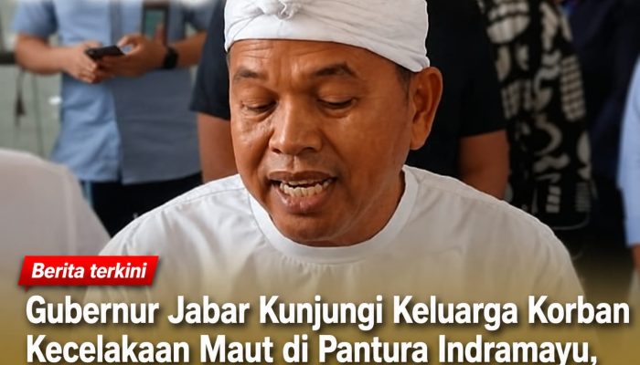 Gubernur Jabar Kunjungi Keluarga Korban Kecelakaan Maut di Pantura Indramayu, Berikan Santunan Rp25 Juta per Korban