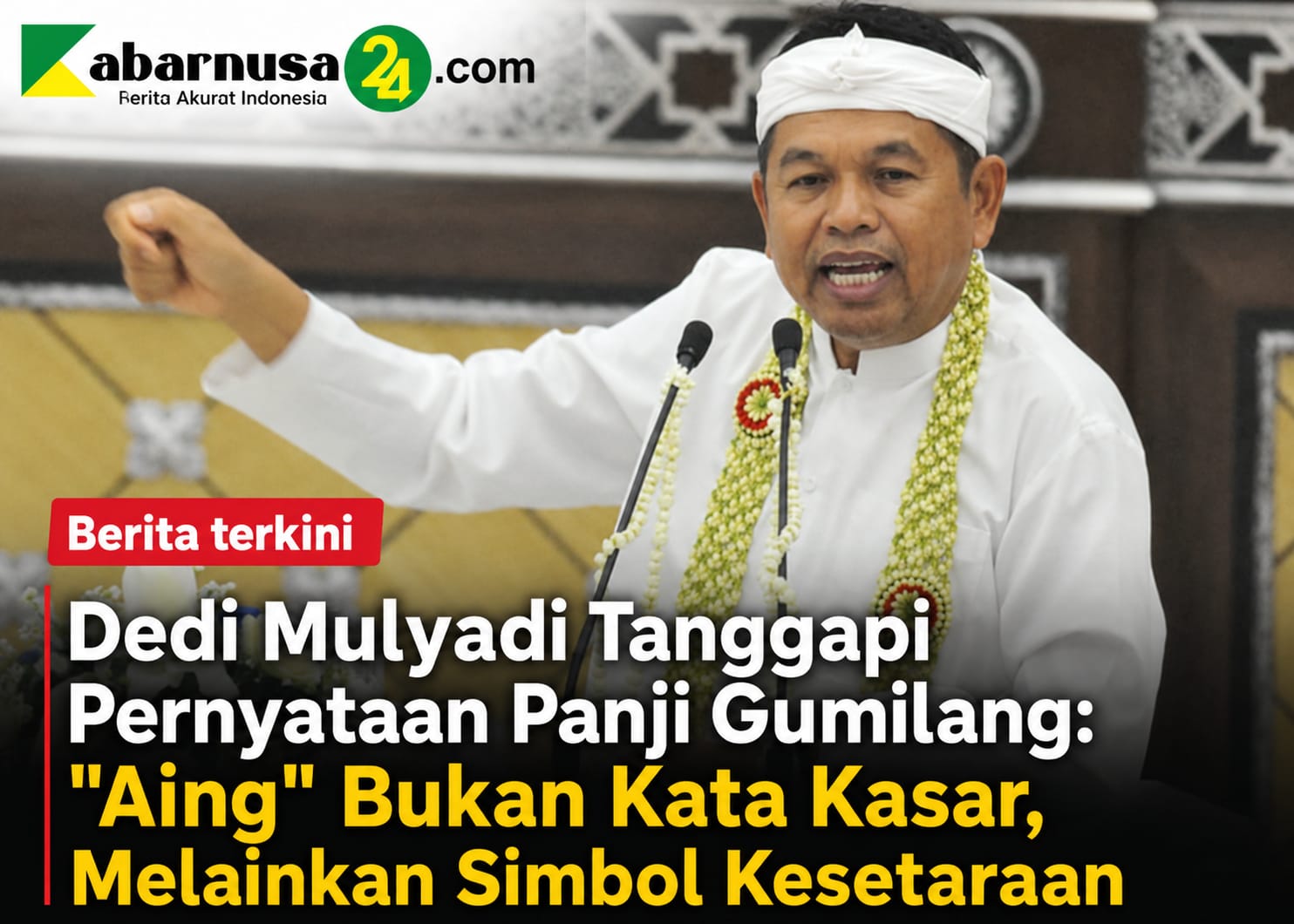 Dedi Mulyadi Tanggapi Pernyataan Panji Gumilang: "Aing" Bukan Kata Kasar, Melainkan Simbol Kesetaraan