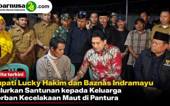Bupati Lucky Hakim dan Baznas Indramayu Salurkan Santunan kepada Keluarga Korban Kecelakaan Maut di Pantura
